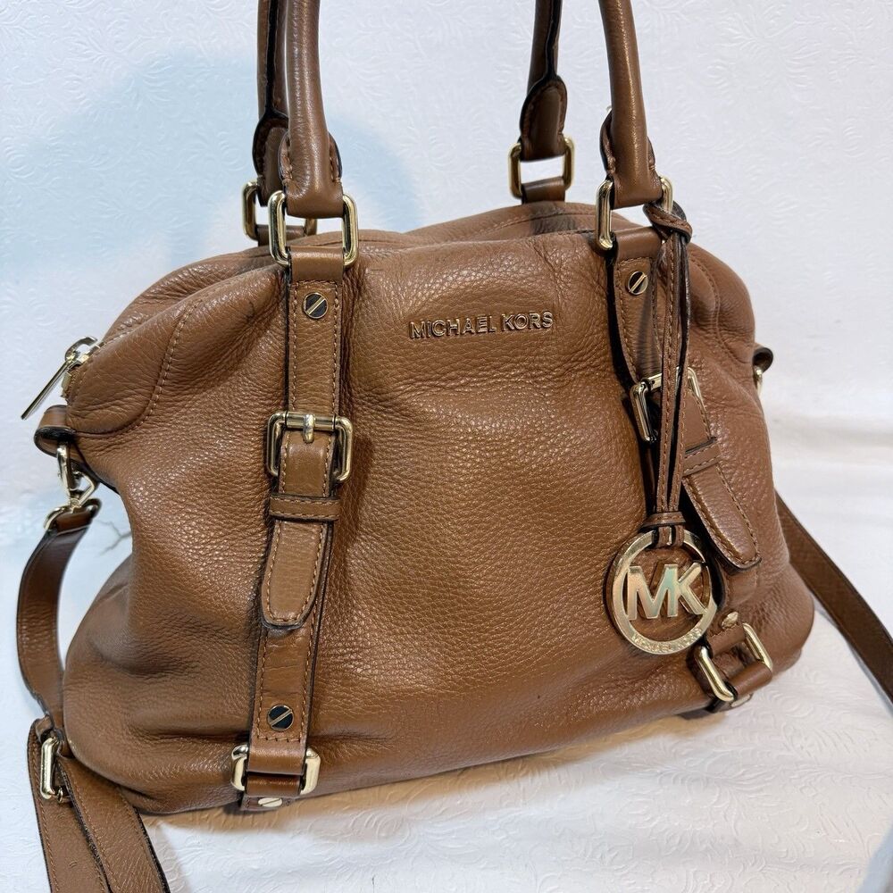 Michael Kors Bedford Legacy Satchel Brown Leather - Picture 1 of 16